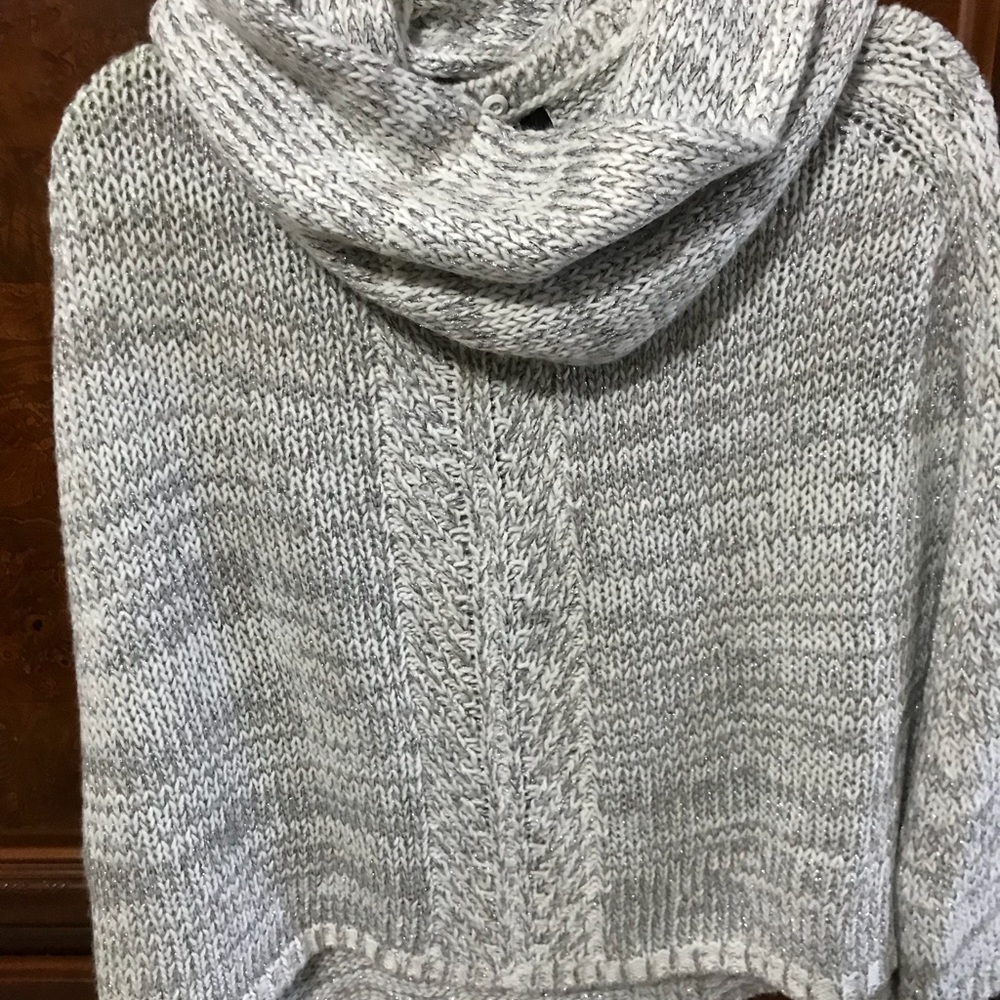 White House Black Market cape w/ infinity scarf